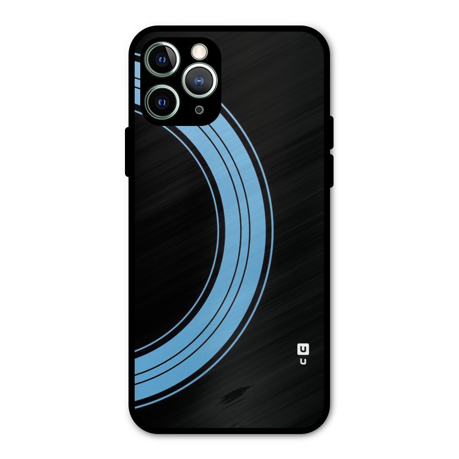 Half Circles Metal Back Case for iPhone 11 Pro Max