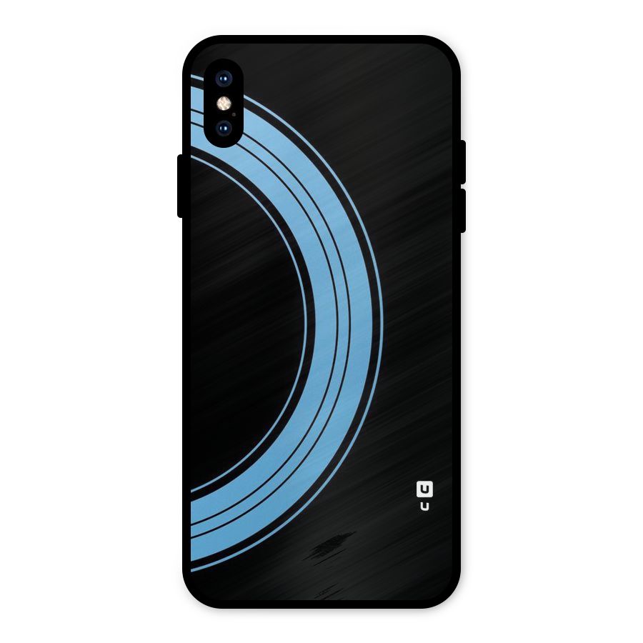 Half Circles Metal Back Case for iPhone XS Max