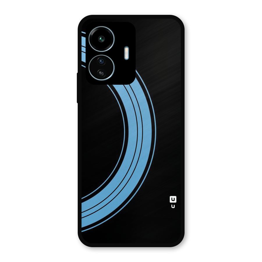 Half Circles Metal Back Case for vivo iQOO Z6 Lite 5G