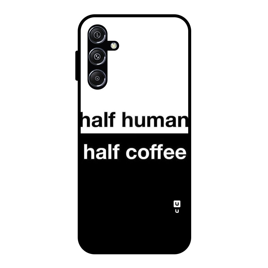 Half Human Half Coffee Glass Back Case for Galaxy M34 5G
