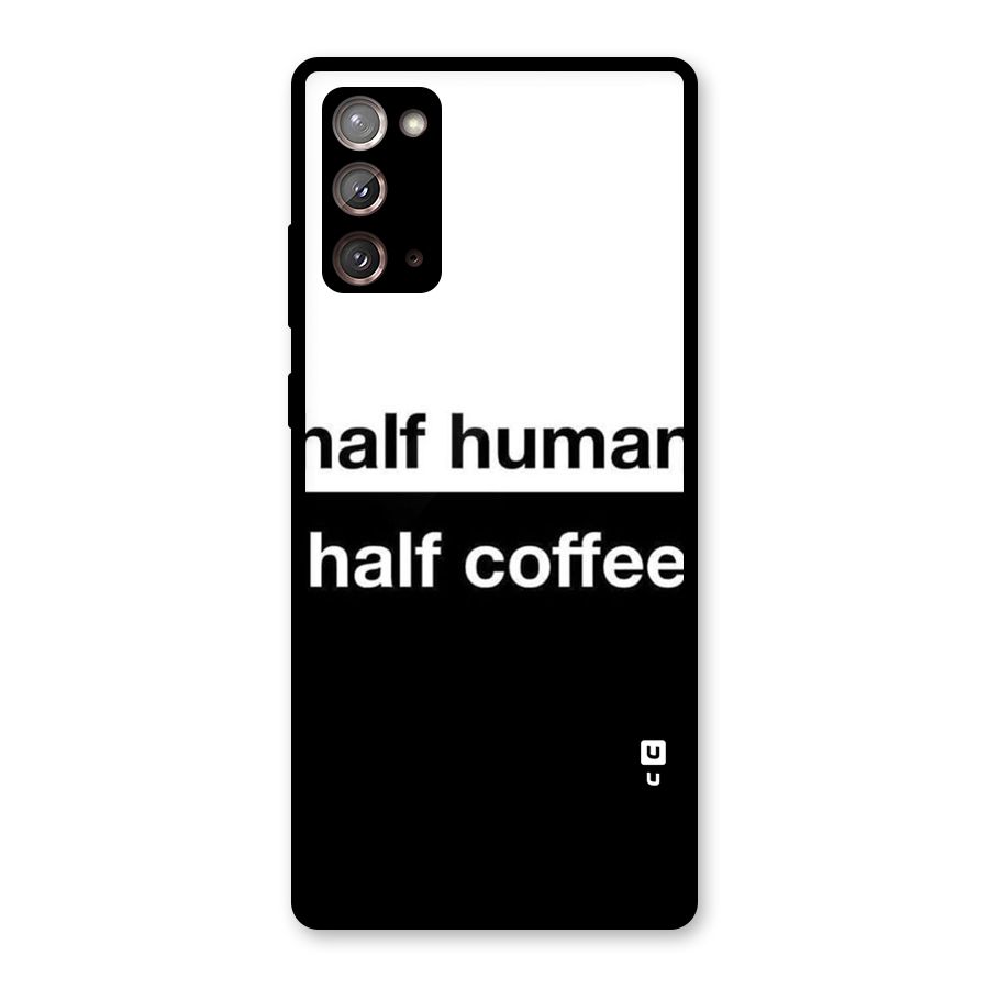Half Human Half Coffee Glass Back Case for Galaxy Note 20