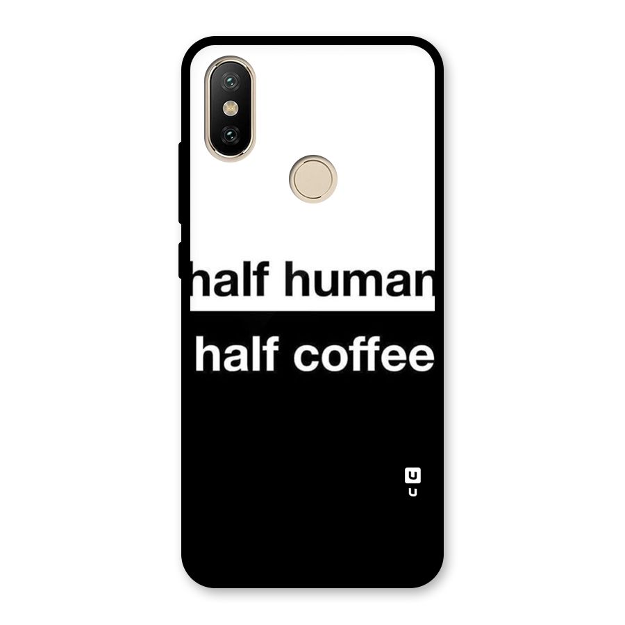 Half Human Half Coffee Glass Back Case for Redmi A2