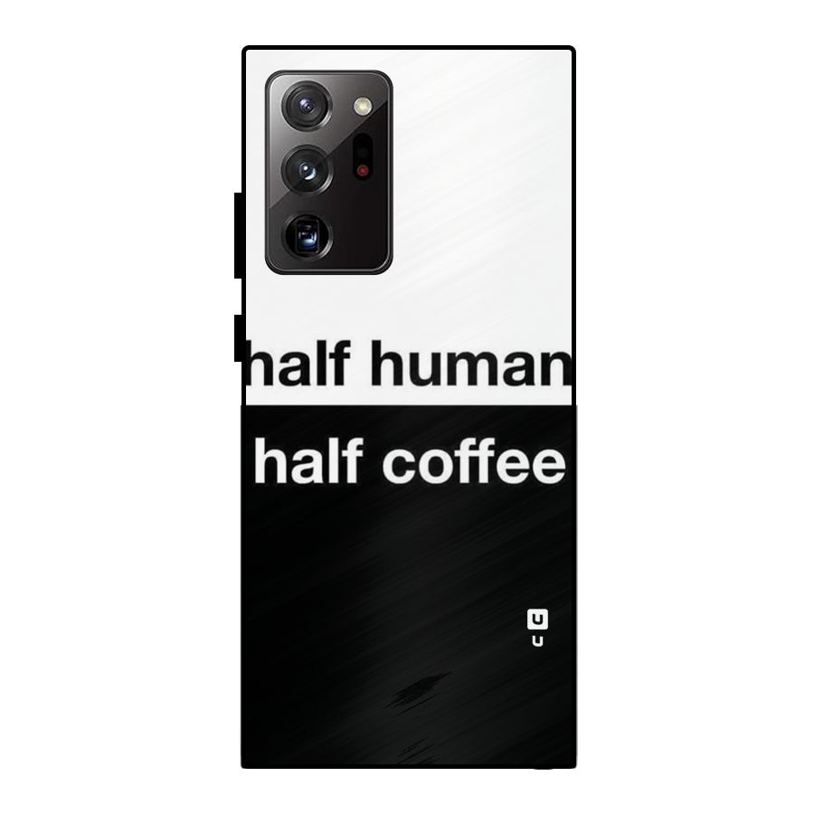 Half Human Half Coffee Metal Back Case for Galaxy Note 20 Ultra