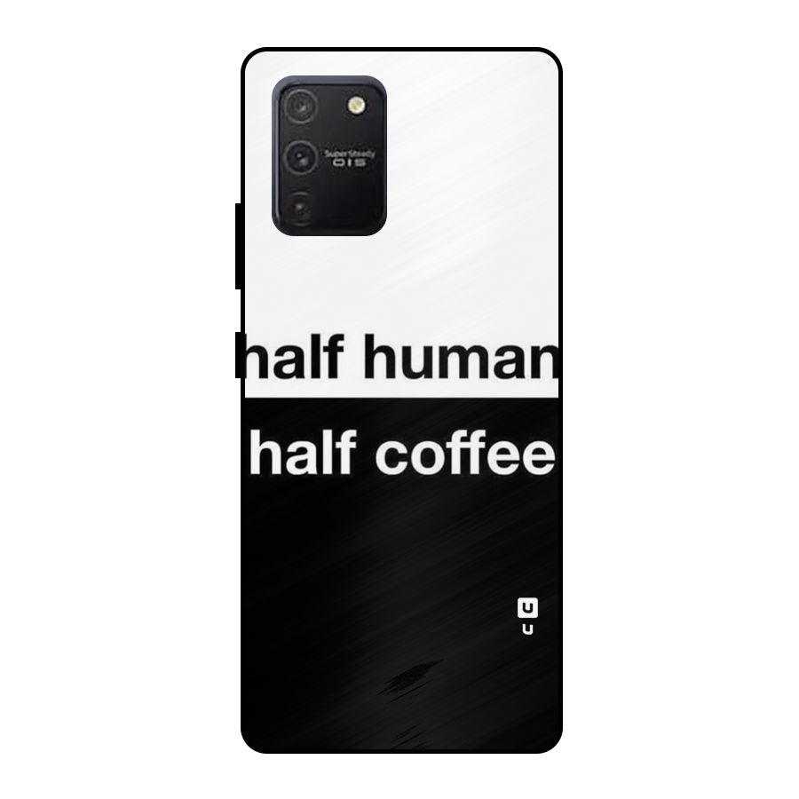 Half Human Half Coffee Metal Back Case for Galaxy S10 Lite