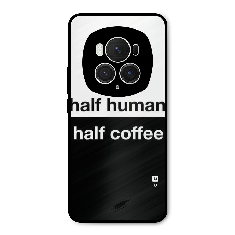 Half Human Half Coffee Metal Back Case for Honor Magic6 Pro