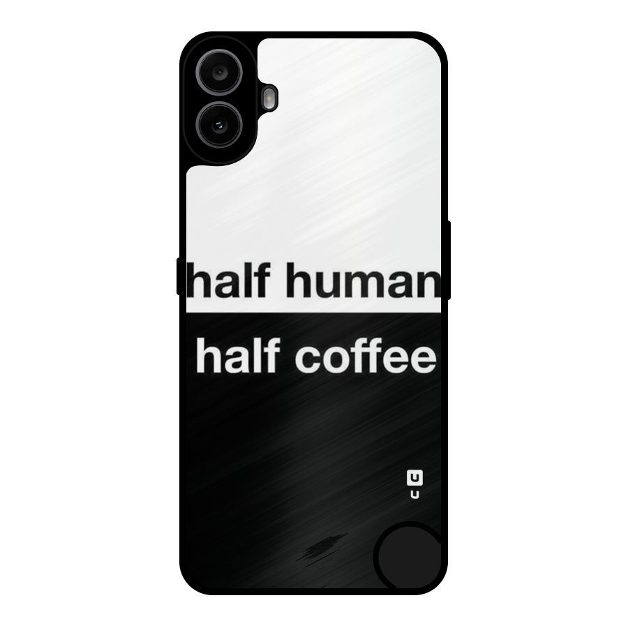 Half Human Half Coffee Metal Back Case for Nothing CMF Phone 1