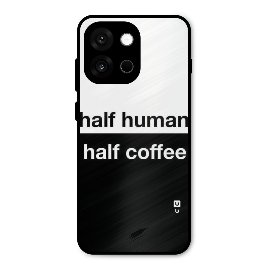 Half Human Half Coffee Metal Back Case for OnePlus 13s