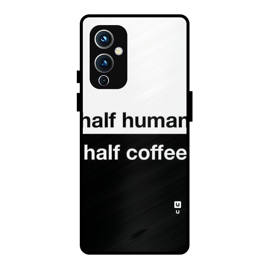 Half Human Half Coffee Metal Back Case for OnePlus 9