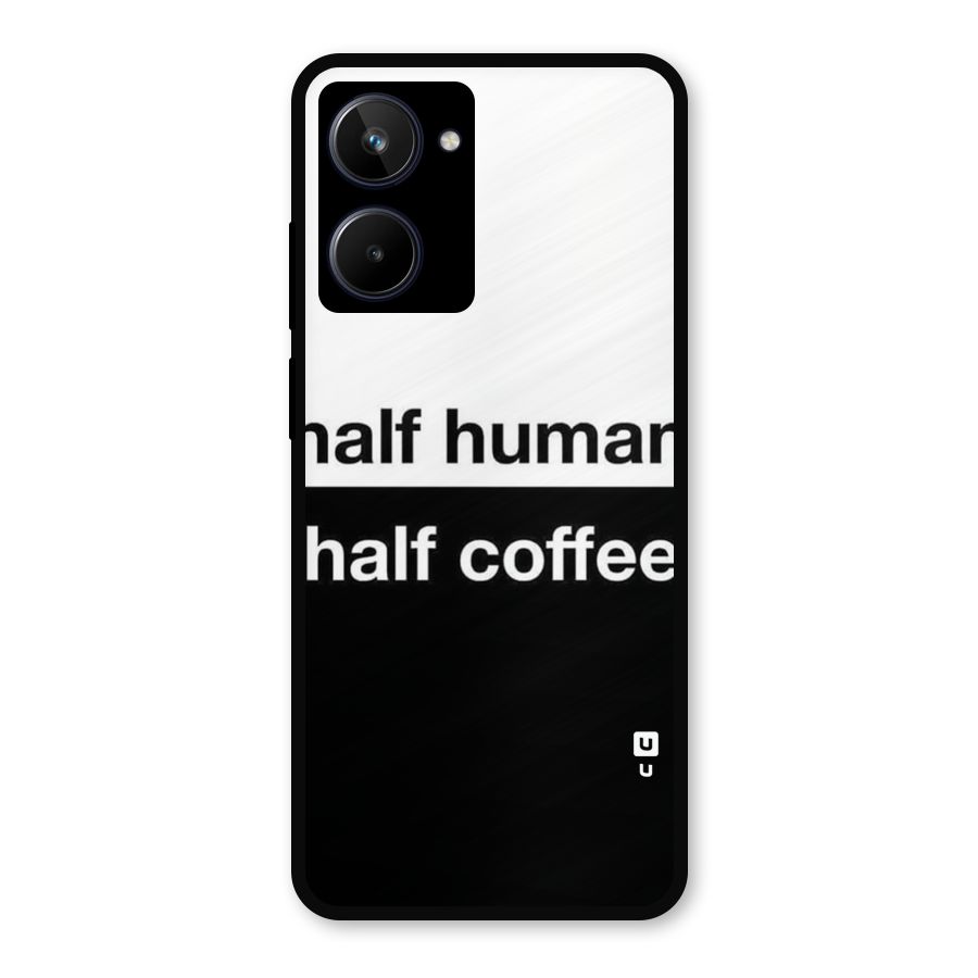 Half Human Half Coffee Metal Back Case for Realme 10