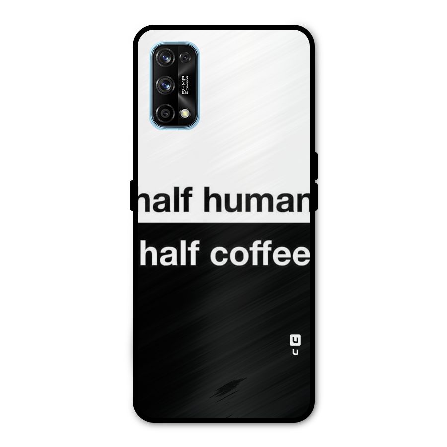 Half Human Half Coffee Metal Back Case for Realme 7 Pro