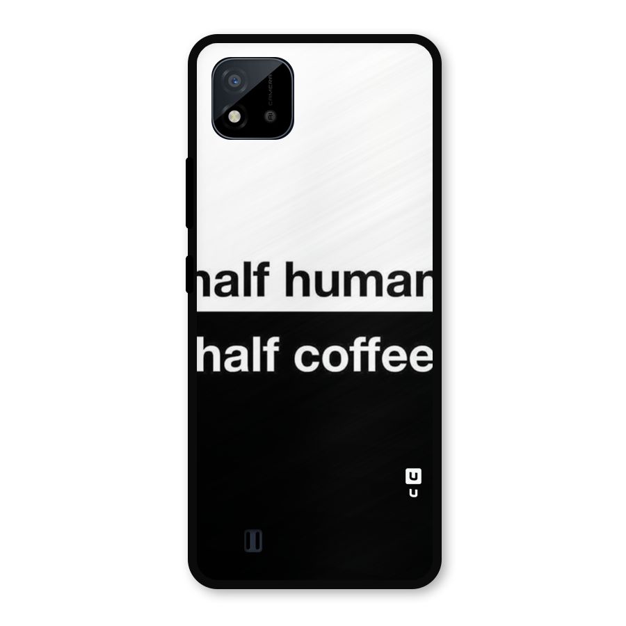 Half Human Half Coffee Metal Back Case for Realme C11 2021