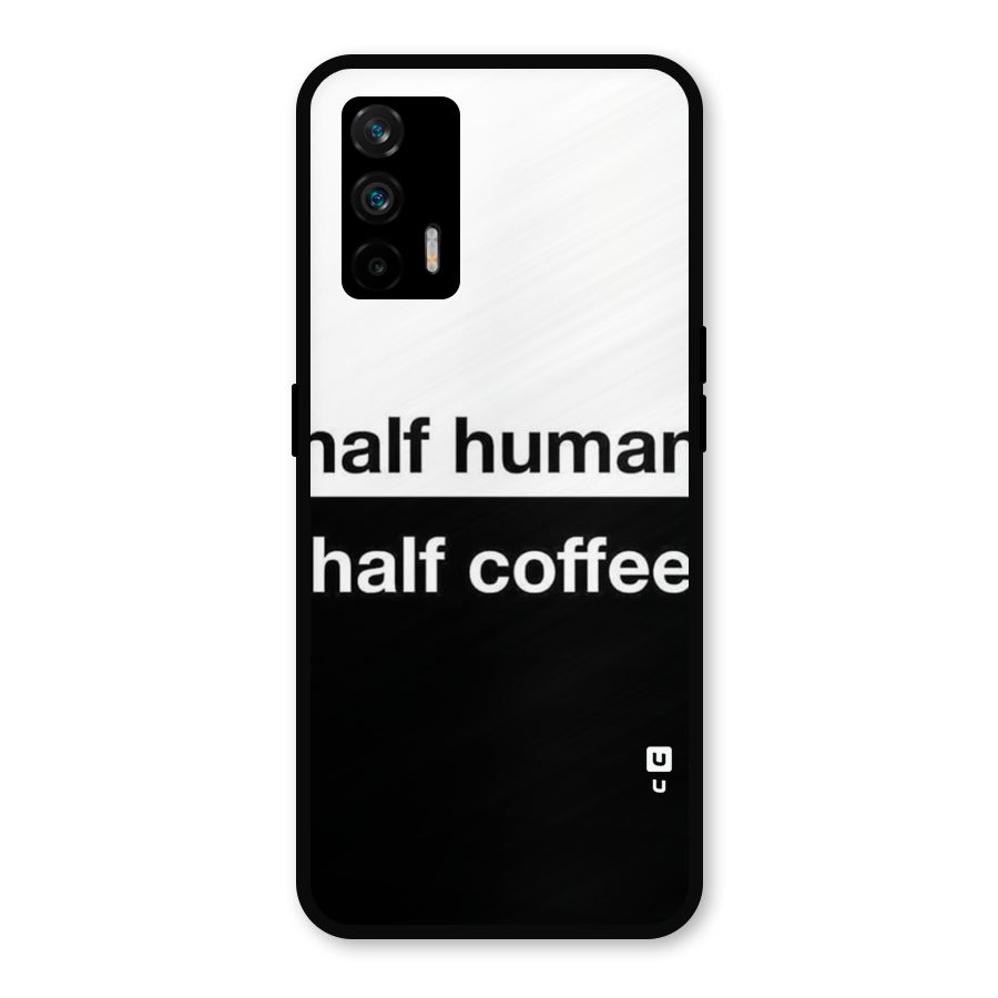 Half Human Half Coffee Metal Back Case for Realme GT 5G