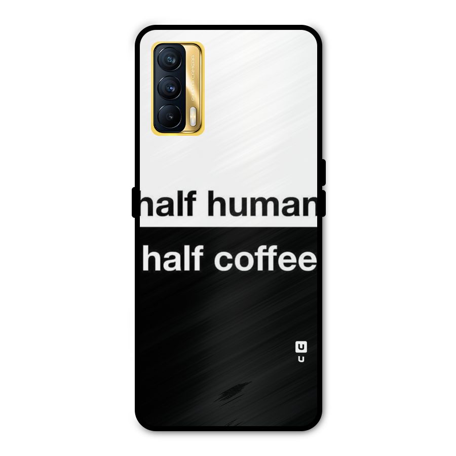 Half Human Half Coffee Metal Back Case for Realme X7