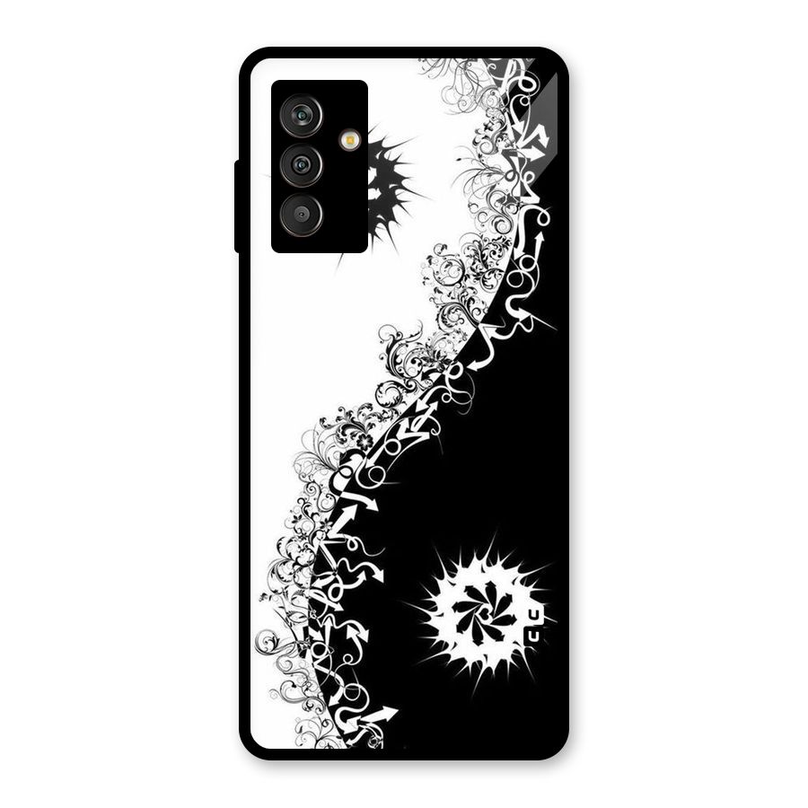 Half Peace Design Glass Back Case for Galaxy M13