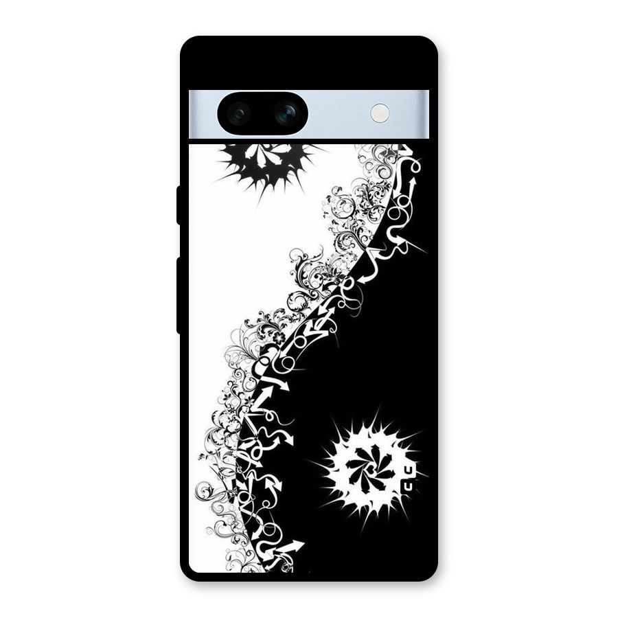 Half Peace Design Glass Back Case for Google Pixel 7a