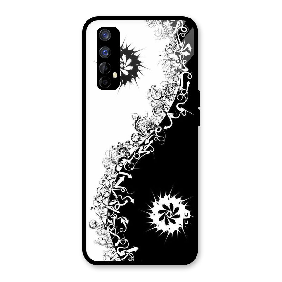 Half Peace Design Glass Back Case for Realme Narzo 20 Pro