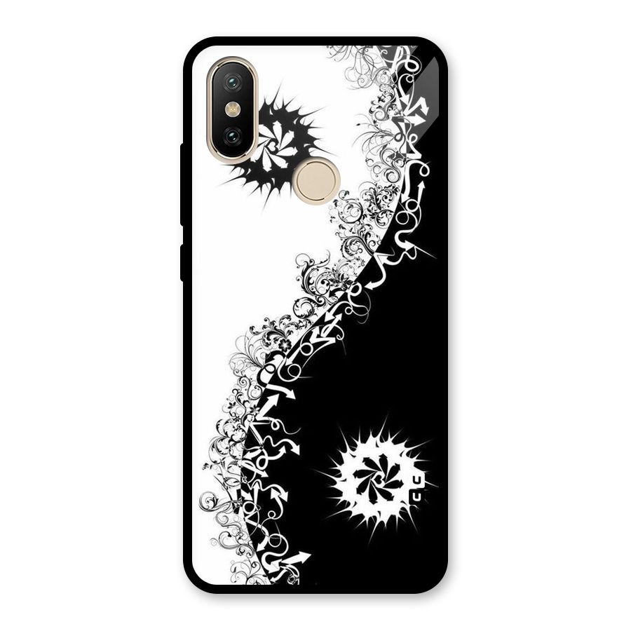 Half Peace Design Glass Back Case for Redmi A2