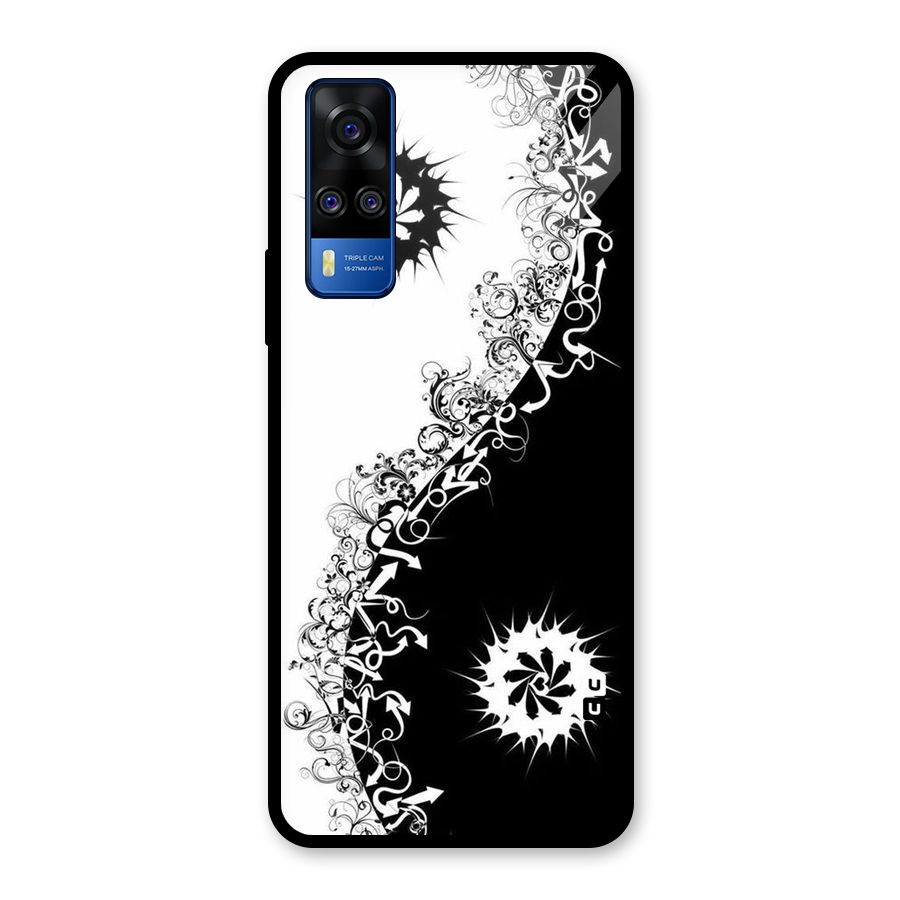 Half Peace Design Glass Back Case for Vivo Y31