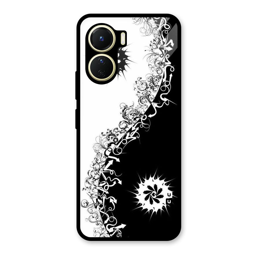 Half Peace Design Glass Back Case for Vivo Y56