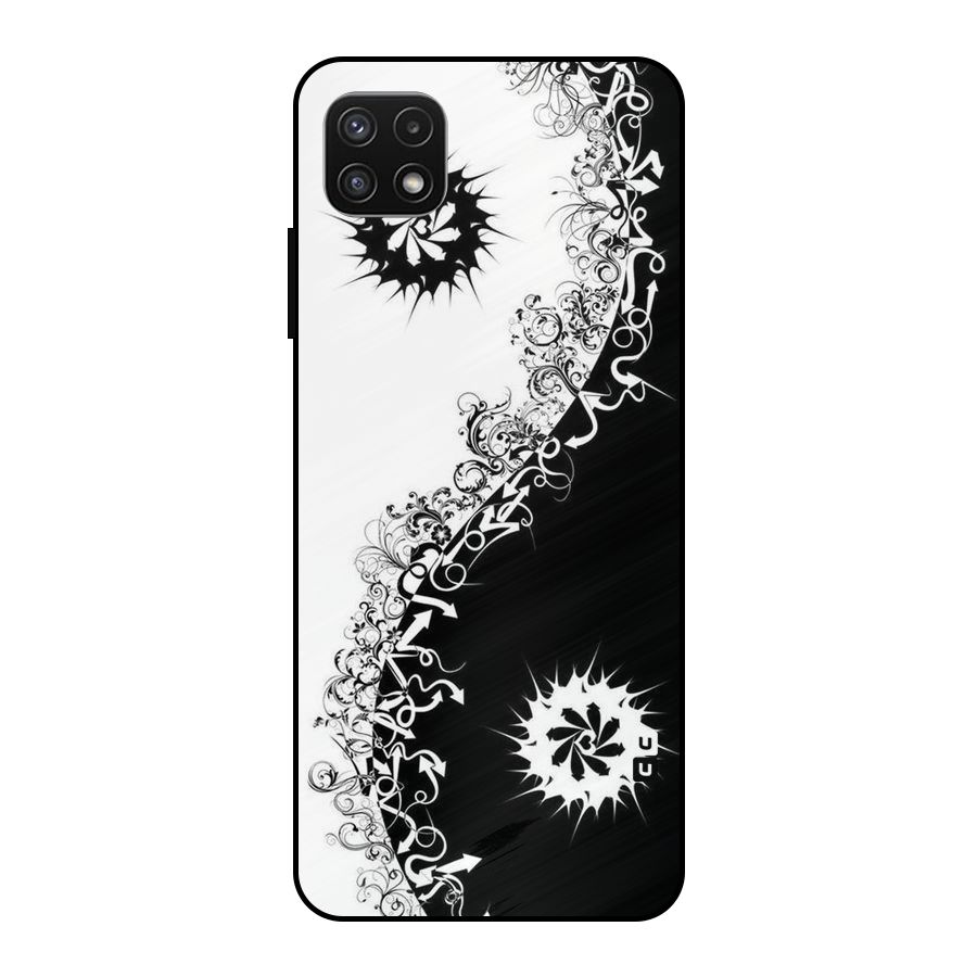 Half Peace Design Metal Back Case for Galaxy A22 5G