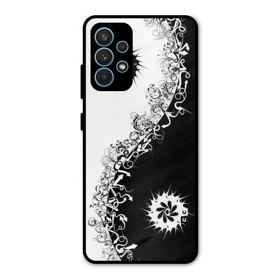 Half Peace Design Metal Back Case for Galaxy A32