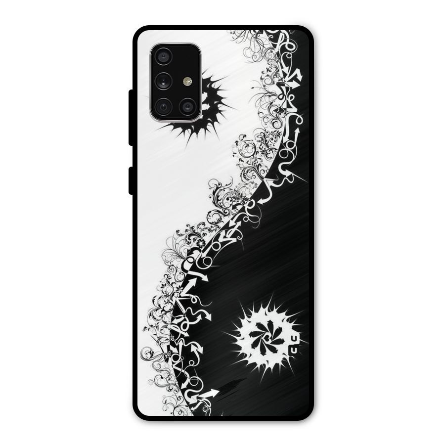 Half Peace Design Metal Back Case for Galaxy A71