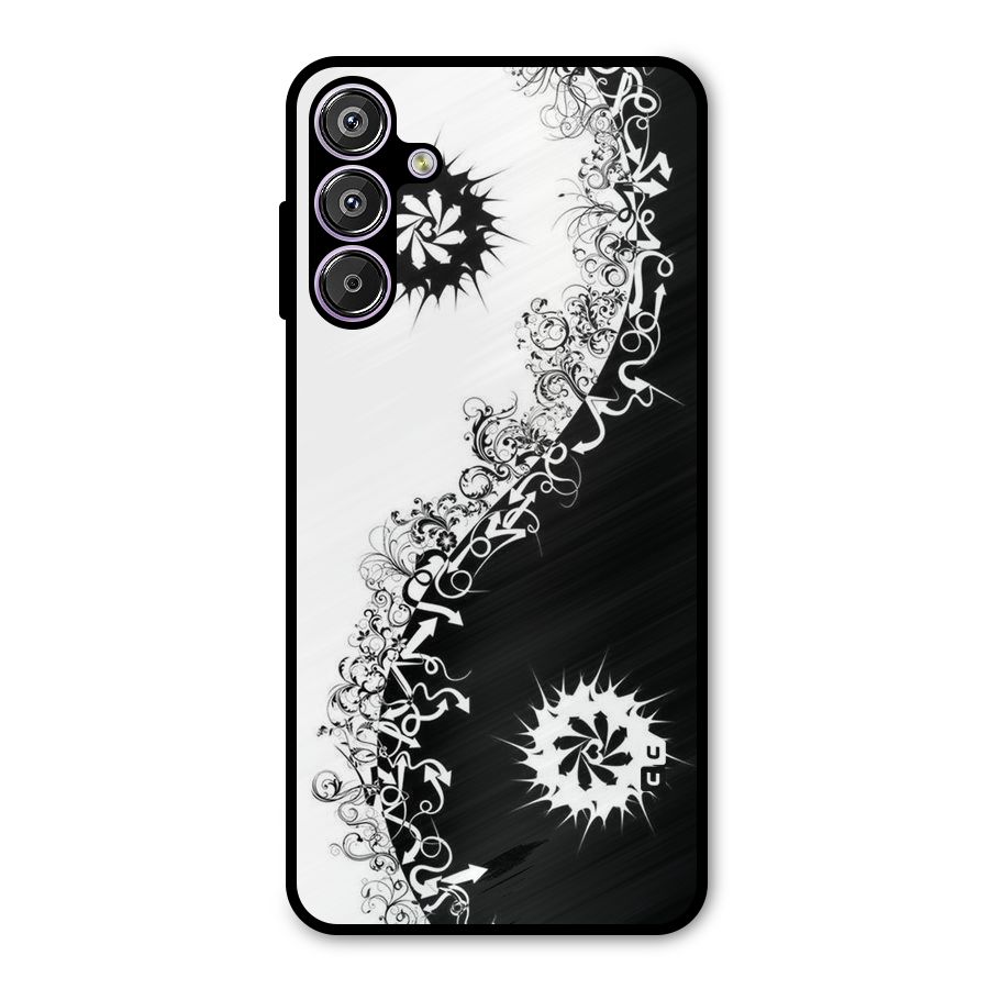 Half Peace Design Metal Back Case for Galaxy M15