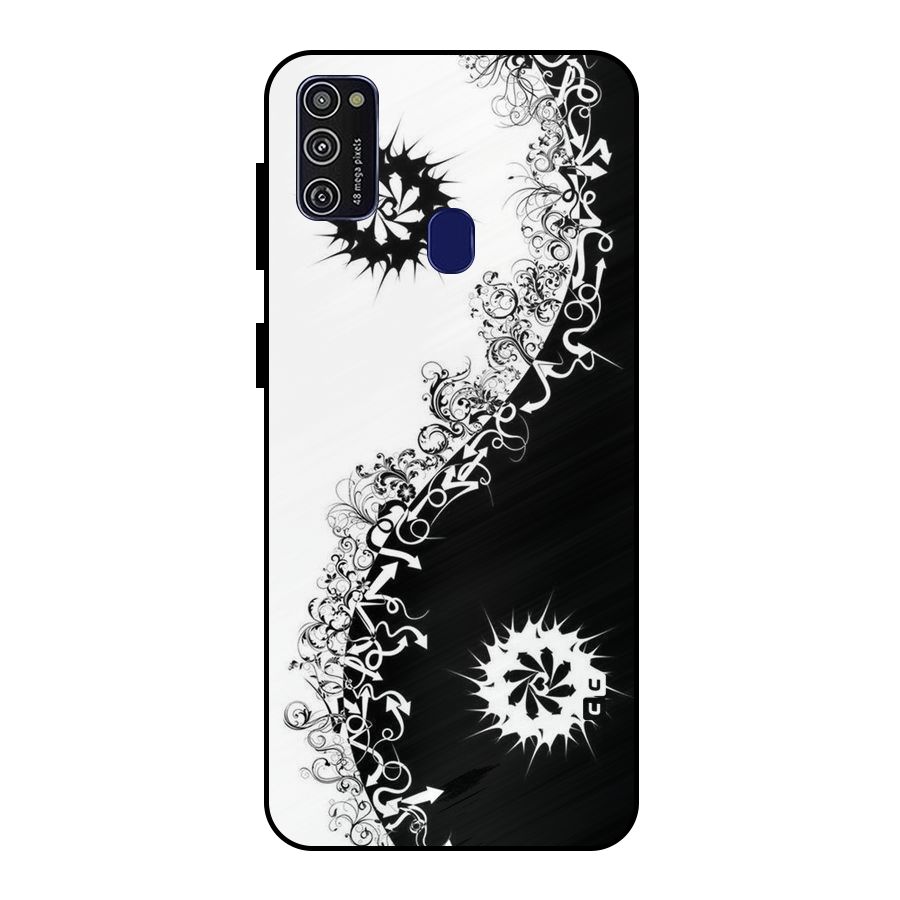 Half Peace Design Metal Back Case for Galaxy M30s