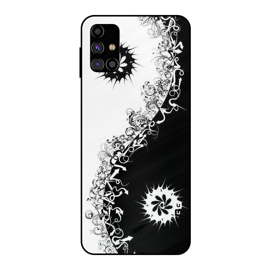 Half Peace Design Metal Back Case for Galaxy M31s