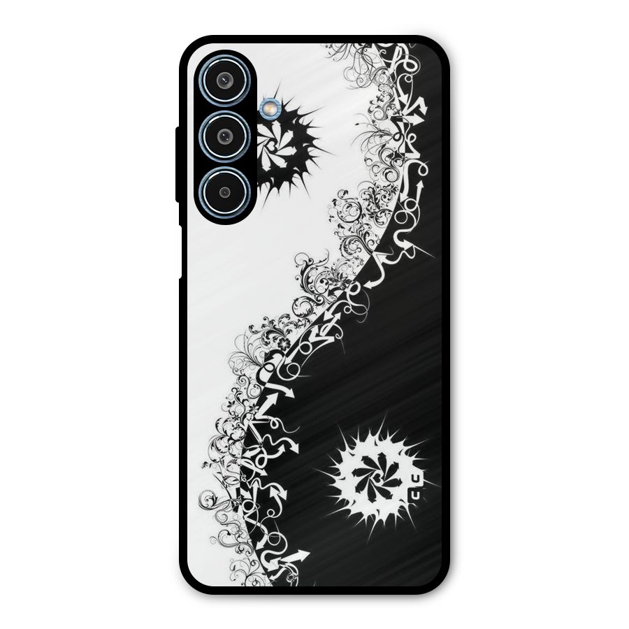 Half Peace Design Metal Back Case for Galaxy M35