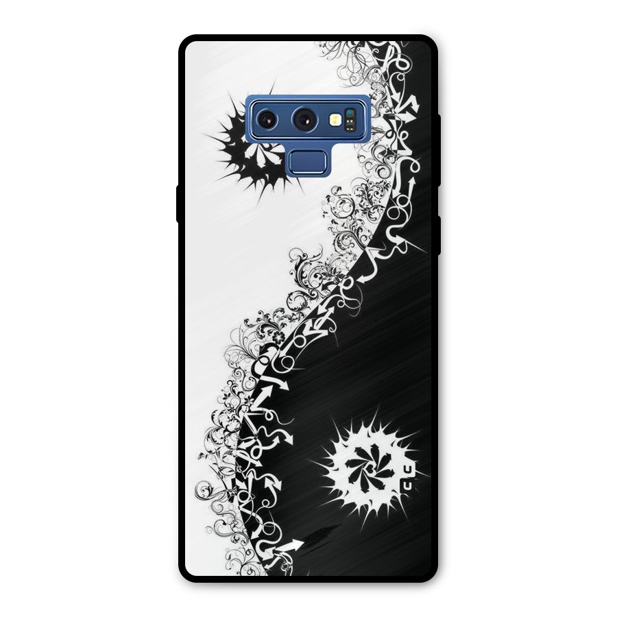 Half Peace Design Metal Back Case for Galaxy Note 9
