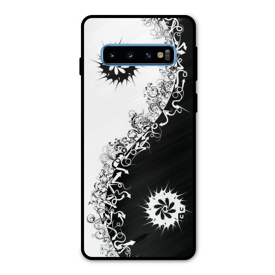 Half Peace Design Metal Back Case for Galaxy S10