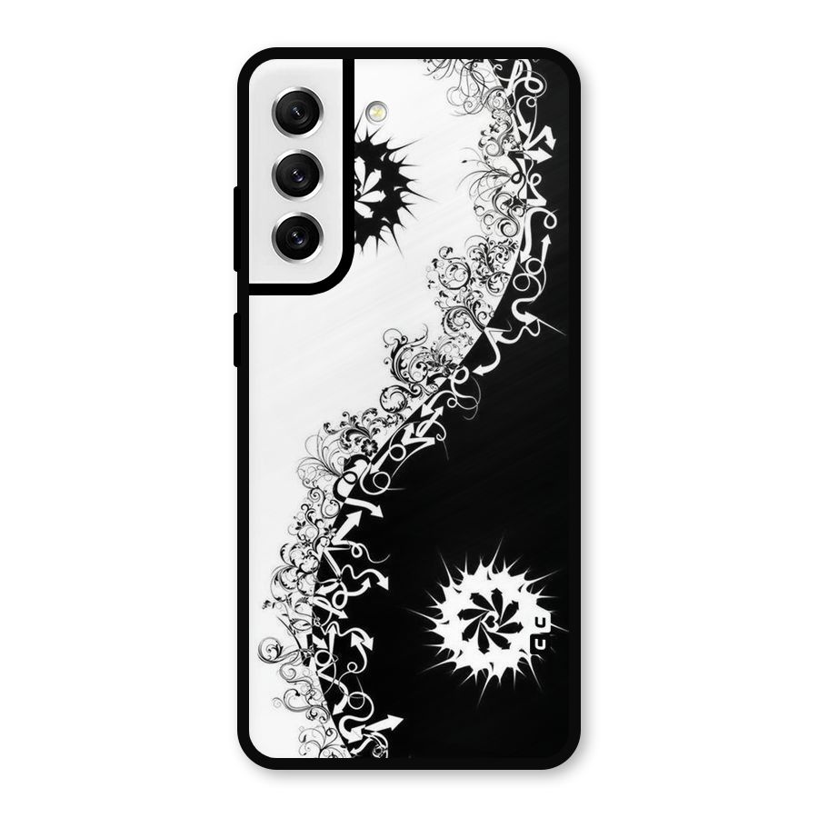 Half Peace Design Metal Back Case for Galaxy S21 FE 5G