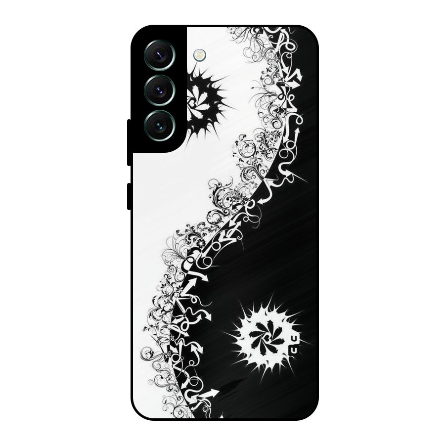 Half Peace Design Metal Back Case for Galaxy S22 Plus 5G