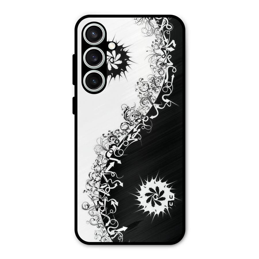 Half Peace Design Metal Back Case for Galaxy S23 FE
