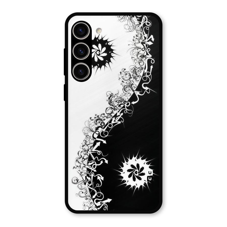 Half Peace Design Metal Back Case for Galaxy S23 Plus