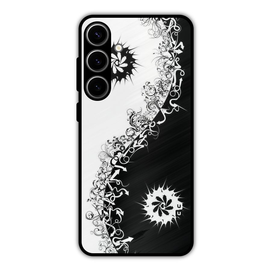 Half Peace Design Metal Back Case for Galaxy S24 Plus