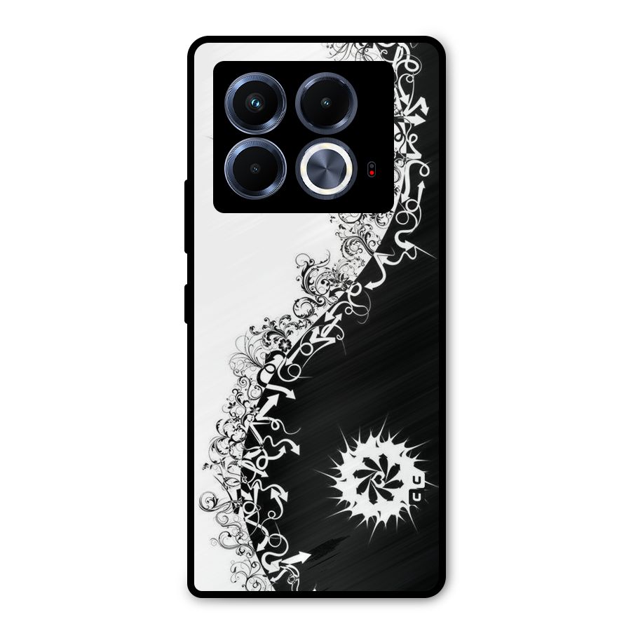 Half Peace Design Metal Back Case for Infinix Note 40 5G