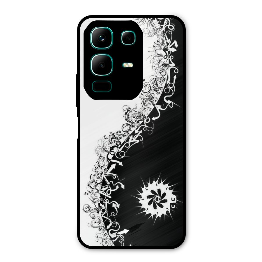 Half Peace Design Metal Back Case for Infinix Note 50x