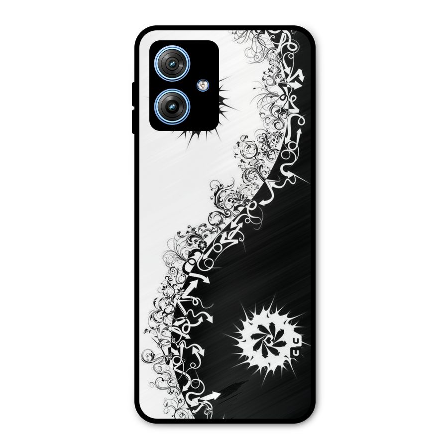 Half Peace Design Metal Back Case for Moto G54