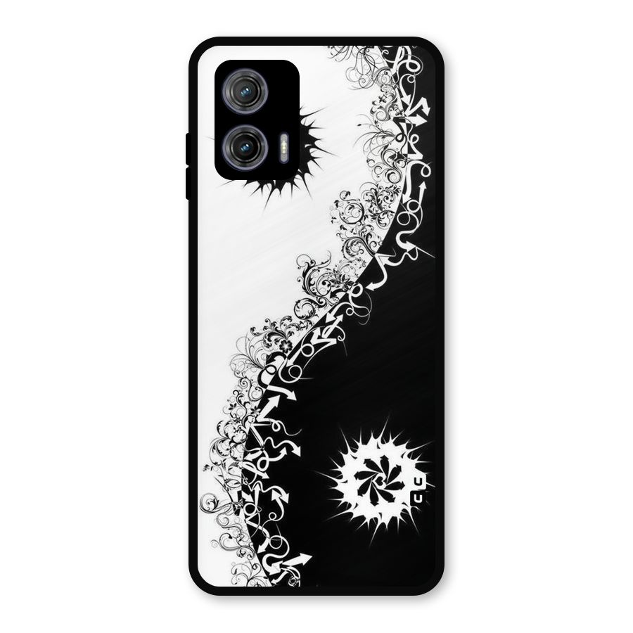 Half Peace Design Metal Back Case for Moto G73
