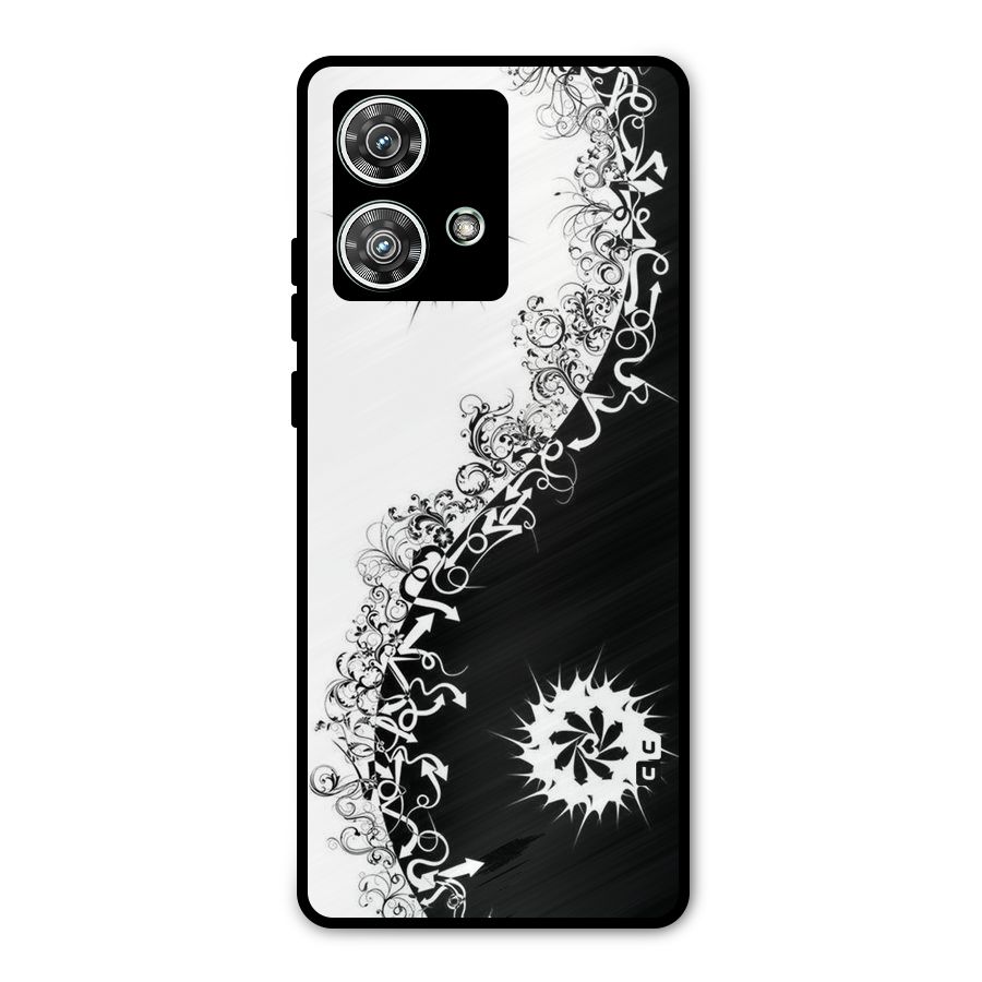 Half Peace Design Metal Back Case for Motorola Edge 40 Neo