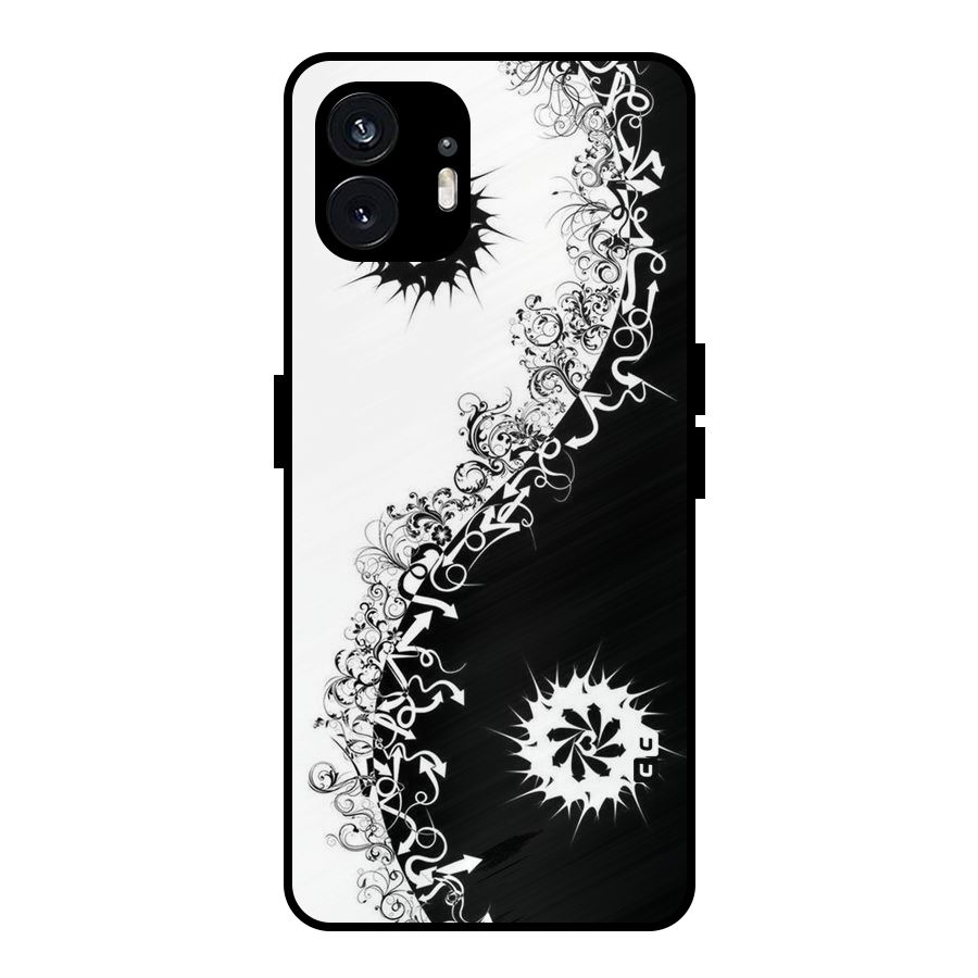 Half Peace Design Metal Back Case for Nothing Phone 2
