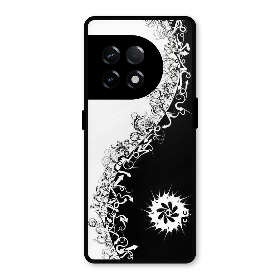 Half Peace Design Metal Back Case for OnePlus 11R
