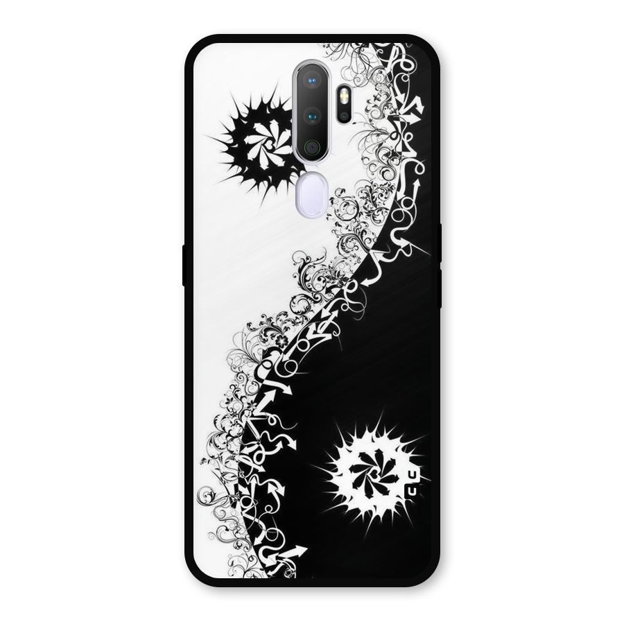 Half Peace Design Metal Back Case for Oppo A5 (2020)