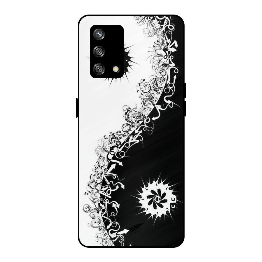 Half Peace Design Metal Back Case for Oppo F19