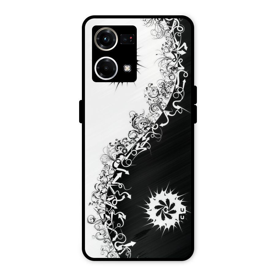 Half Peace Design Metal Back Case for Oppo F21 Pro 4G