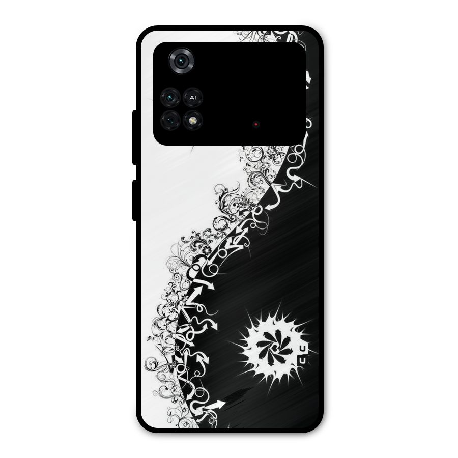 Half Peace Design Metal Back Case for Poco M4 Pro 4G