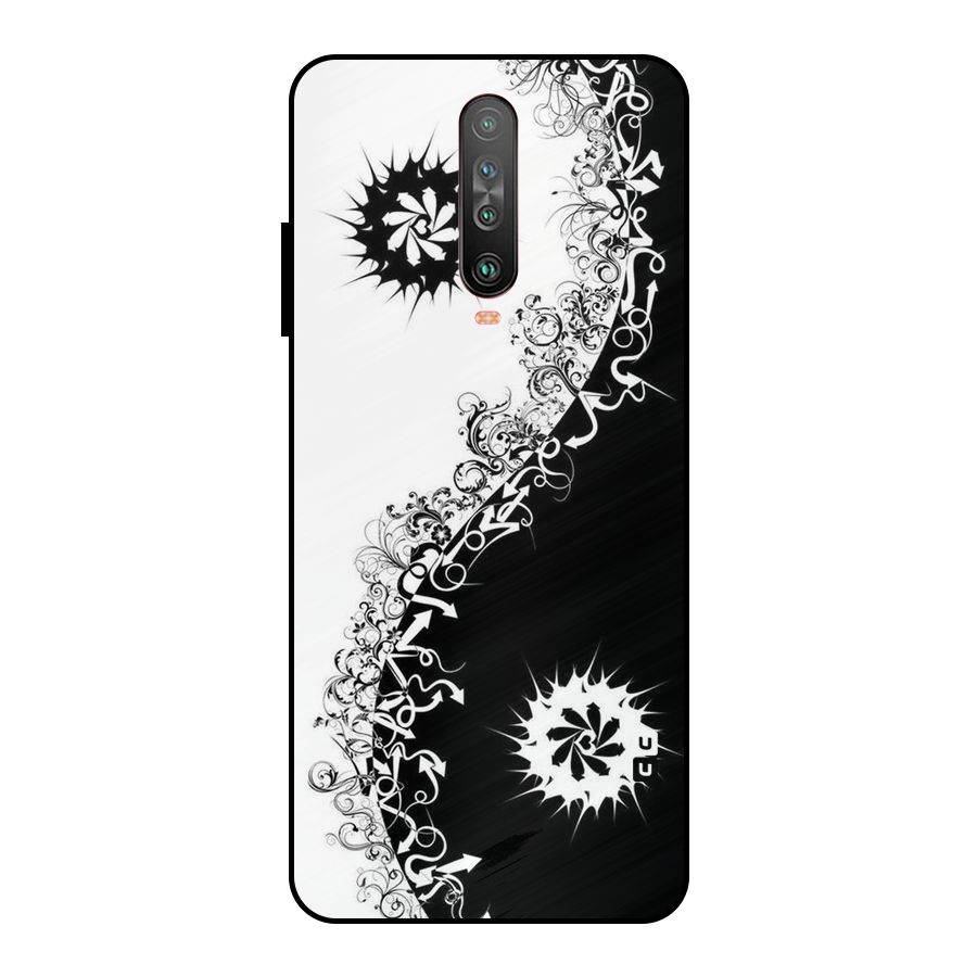 Half Peace Design Metal Back Case for Poco X2