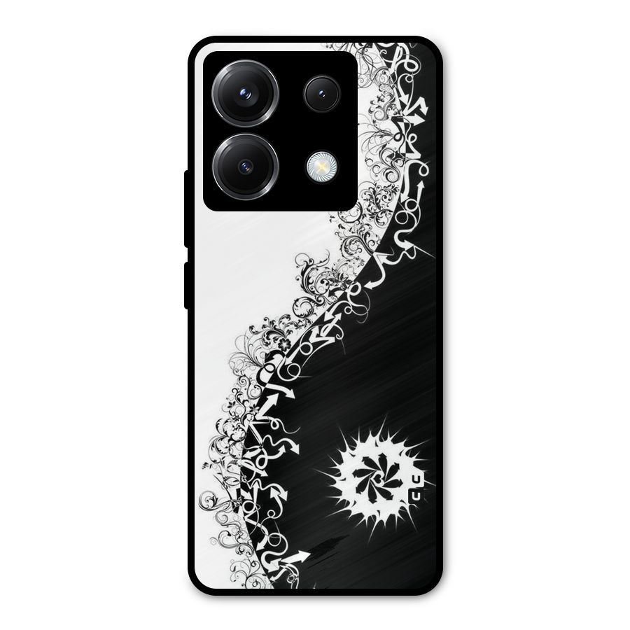 Half Peace Design Metal Back Case for Poco X6